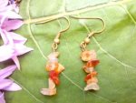 Carnelian Chip Earrings