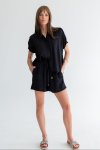 Mariam Shirt Black Animal Print - XL