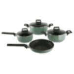 Marine Pressed Aluminium Cookware Set 7-PIECE
