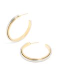 Waterproof Mixed Metal Plated Stainless Steel Interconnected Bangle
