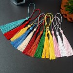 50PCS Tassel Pendants Decorative Tassels For Clothes Bridal Bouquet Sewing Fabric Supplies Long Polyester Pendant Craft Bookmark