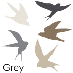 Swallows - Reusable Peel And Stick