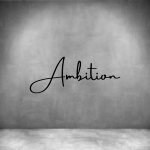 Ambition - L 450MM Matt Matt Gold Font 1