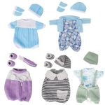Artst Baby Doll Clothes 12 Inch Doll Clothing For Baby Alive 5 Set Knitted Outfit Accessories For 10-12 Inch Girls Boys