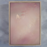 Blush Dreams 4 Art Print - A2 Framed Canvas With Natural Wood Frame