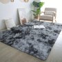 1PC Ultra Plush Soft Area Rugs For Bedroom Living Room Luxury Tie-dyed Plush Fluffy Bedside Rug Washable Shag Furry Carpet Non Shedding For Room