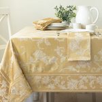 Benson Mills Harmony Scroll Woven Damask Fabric Tablecloth Everyday Parties Special Occasions Weddings And Holiday Table Cloth 6