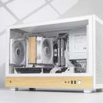 Syntech Deepcool CH260 Wood Matx Gaming Chassis White
