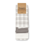 @home Kitchen Towel Grey Terry & Waffle 3PACK