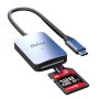 Netac WK12 USB 3.0 & Type-c Sd/microsd Card Reader Dual Interface Fast Transfer NT09WK12-30GR