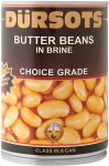 Butter Beans In Brine - 12 X 410G Beans