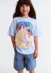 Cotton On Disney Princesses Drop Shoulder Short Sleeve Tee - Blue