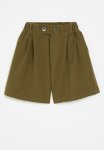PoP Candy Pleated Shorts-brown