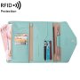 1655 Rfid Anti-magnetic Anti-theft Passport Bag Document Bag Card Bag Light Green