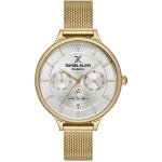 Multifunction Gold Stainless Steel Woman's Watch DK112990-3
