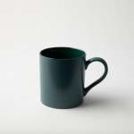 - Semi-matt Porcelain Dark Green Mug