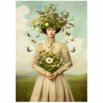 Tear Resistant Deco Print Spring Portrait