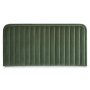 Capri Velvet Panel Headboard Green Double