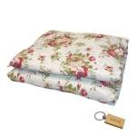 Smte Premium Plane Bedspread: Elevate Your Bedroom With Timeless+smte Keyring Floral On White With Keychain
