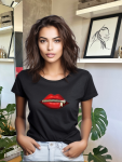 Zip It Fitted Tee - Black - Large