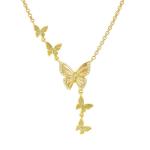 Truejoy Necklace With Etched Butterflies