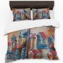 Houses On The Hill Duvet Cover Set By Cherylin Louw Double