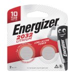 Energizer Battery Lithium Coin 3V CR2032 2 Pack Livestainable