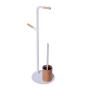 Sensea Scandi Toilet Brush And Toilet Paper Holder Including Hook White