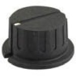 Knob-black White Dot D:28.5MM 6.3MM Shaft - Black White Dot D:28.5MM