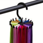360-DEGREE Swivel Closet Organizer With 20 Hooks - Non-slip Multi-claw Hanger For Scarves Ties & Belts - Space-saving Wardrobe S