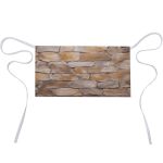Vstadank Wall Texture Server Aprons With 3 Pockets Durable Adjustable Half Aprons Fashion Oil&waterproof Waist Apron Premium Oxf