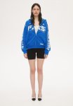 Oversized Zip-through Hoodie - Blue