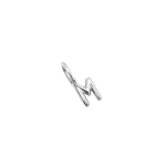 M Alphabet Charm In Silver