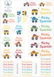 School Labels : Monster Truck Theme