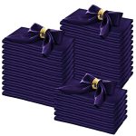 Horbaunal 100 Pack Satin Napkins 17" X 17" Square Dinner Napkins With Floral Edges Soft Cloth Napkins For Parties Weddings Event