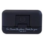 For I Know The Plans Black Hydraulic Book Light