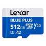 Lexar Blue Plus 512GB Microsdxc Uhs-i Memory Card LMSBLPL512G-BNANG