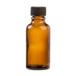 30ML Amber Glass Aromatherapy Bottle With Screw Cap - Black 18 410