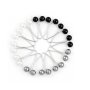 12PIECES Multicolor Headscarf Pearl Pins Clips U Shape Scarf Brooches