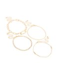 Goldair Gold Diamante & Pearl Bracelets 4-PACK