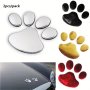 2pcs Super Cute Auto Accessories Car Stickers Cool Design Paw 3D Animal Dog Cat Footprint Decal Car PVC Sticker Car Decal