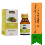 Live Natural Moringa Oil Sahjan Ka Tel 30ML - Hair & Skin Care For External Use Only - 30ML