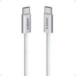 ANKER USB C-usb C 1 Metre Fast Charging 240W Braided Cable White