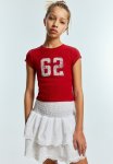 Ribbed T-Shirt - Red 62