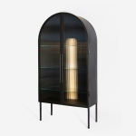 Emerging Creatives Mariah Reeded Glass Cabinet