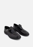 Leather T-bar School Shoes Size 2-8 Older Girl