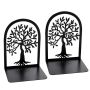 2 Pieces/pair Creative Tree Shaped Metal Bookend For Books Cds Stand Holder