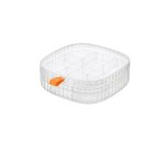 Transparent Dividing 1 Layer Jewelry Storage Box