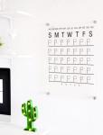 Acrylic Monthly Calendar - Classic - 800MM X 800MM