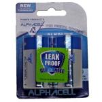 Alphacell Alkaline Size D Pro Digital Batteries 2PC